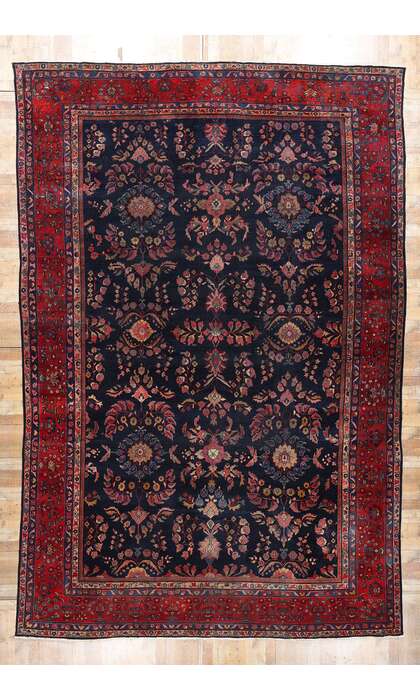 12 x 19 Oversized Antique Persian Sarouk Mahal Rug 90023