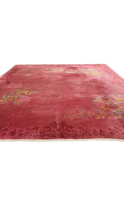 9 x 11 Antique Chinese Art Deco Rug 78894