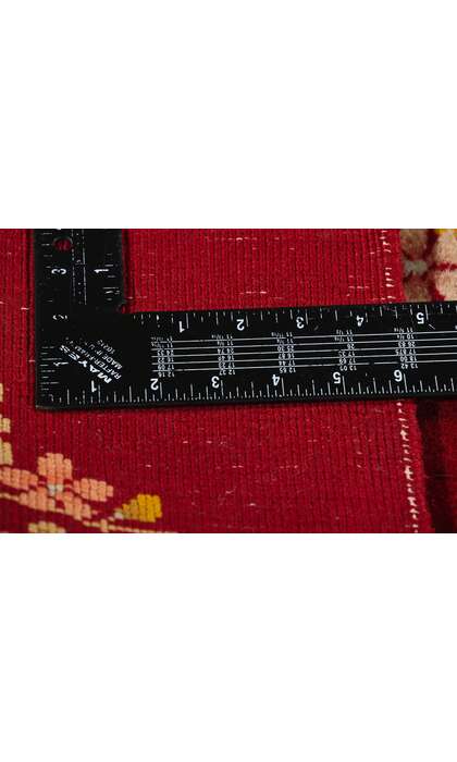 2 x 4 Antique Red Chinese Art Deco Rug 78895
