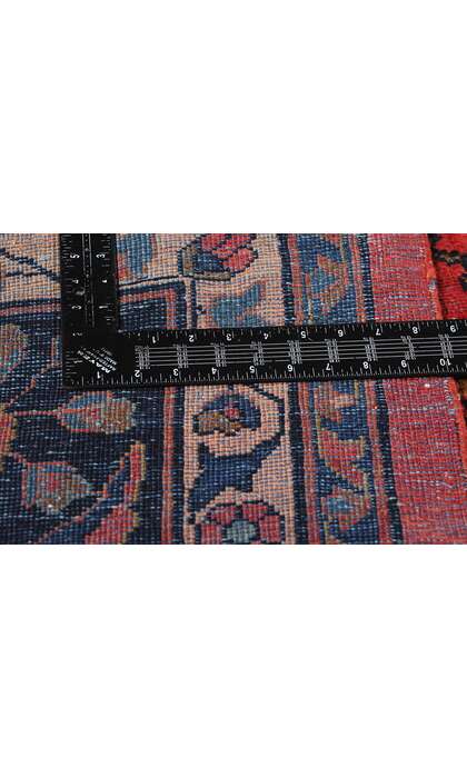 11 x 17 Antique Persian Sarouk Mahal Rug 90024