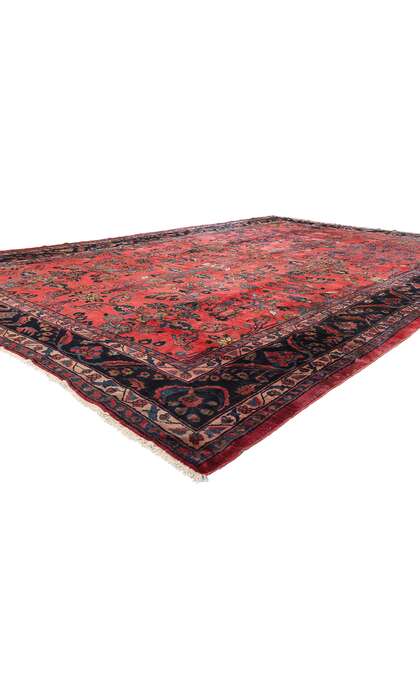 11 x 17 Antique Persian Sarouk Mahal Rug 90024
