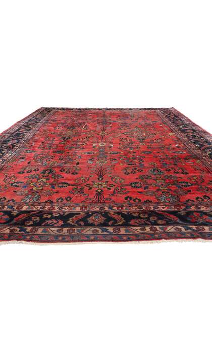 11 x 17 Antique Persian Sarouk Mahal Rug 90024