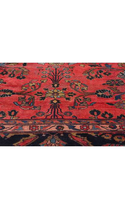 11 x 17 Antique Persian Sarouk Mahal Rug 90024