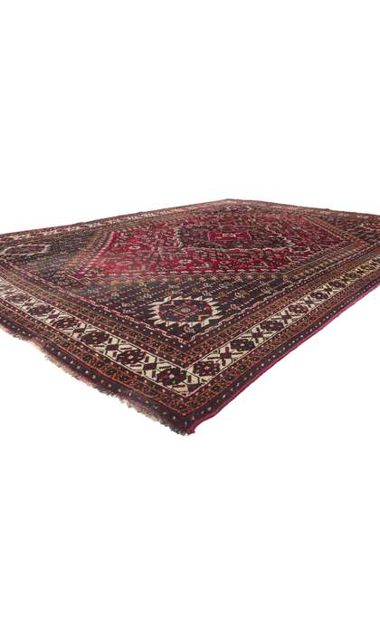 7 x 10 Antique Persian Shiraz Rug 78242