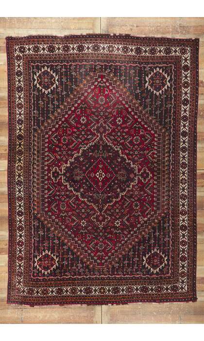 7 x 10 Antique Persian Shiraz Rug 78242
