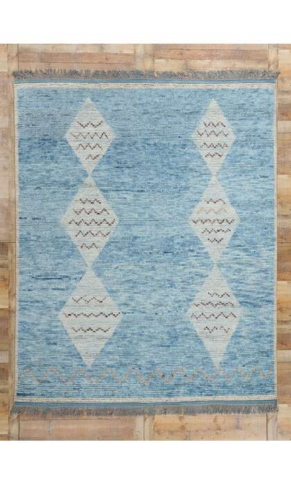 8 x 11 Azure Desert Diamonds Moroccan Rug 31287
