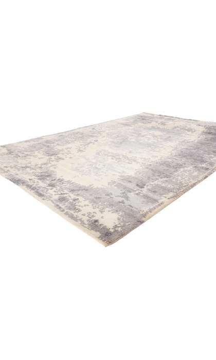 7 x 10 Contemporary Abstract Erased Damask Rug 31136