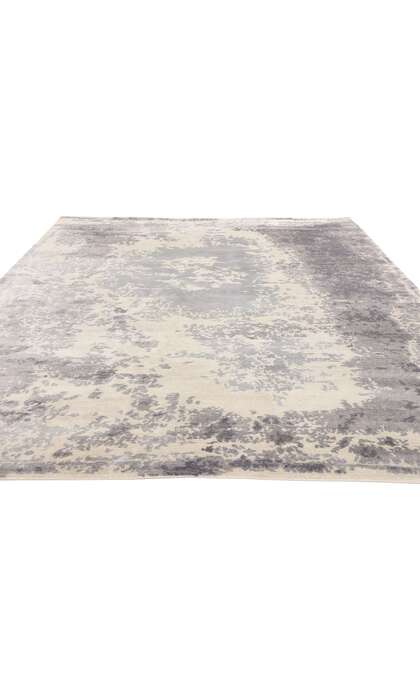 7 x 10 Contemporary Abstract Erased Damask Rug 31136
