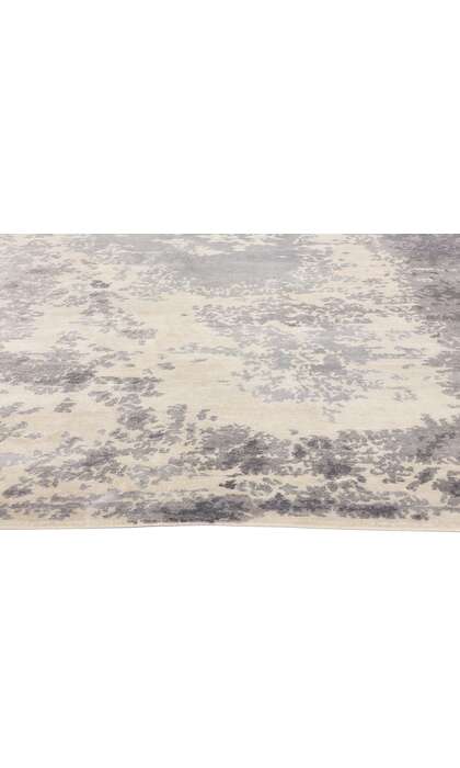 7 x 10 Contemporary Abstract Erased Damask Rug 31136