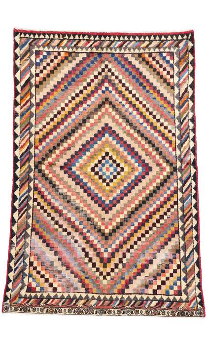 5 x 7 Distressed Vintage Persian Lori Rug 78867