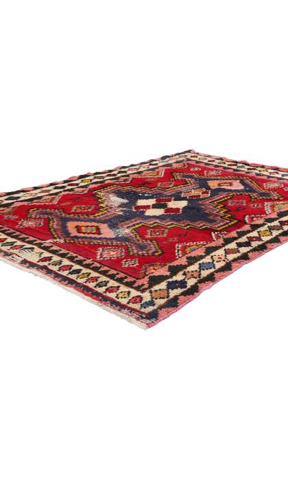 4 x 7 Distressed Vintage Persian Lori Rug 78854