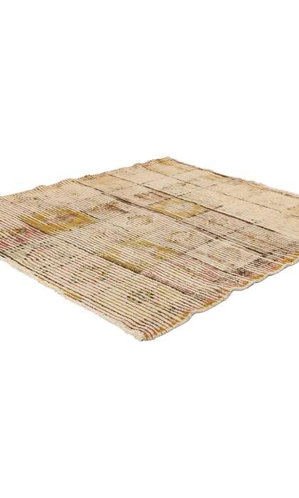 4 x 4 Distressed Vintage Square Persian Lori Rug 78876