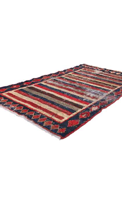 4 x 6 Vintage Persian Lori Striped Rug 78875