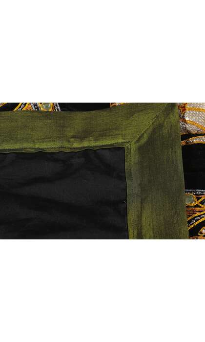 4 x 4 Vintage Embroidered Burmese Kalaga Tapestry 78841