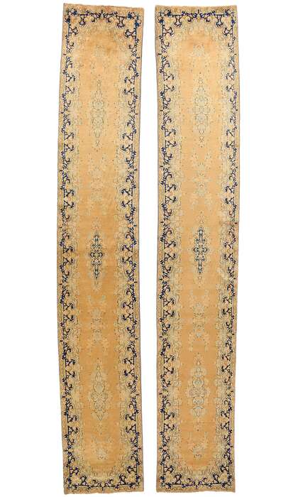 ​3 x 17 Vintage Persian Kerman Rug 73658​