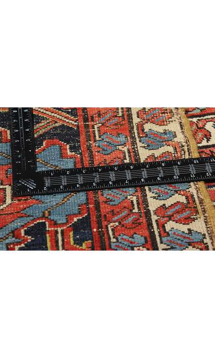 16 x 26 Oversized Antique Red Allover Persian Serapi Rug 78845