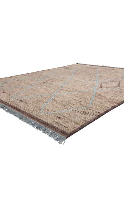 8 x 11 Modern Earth-Tone Moroccan Trellis Rug 31201
