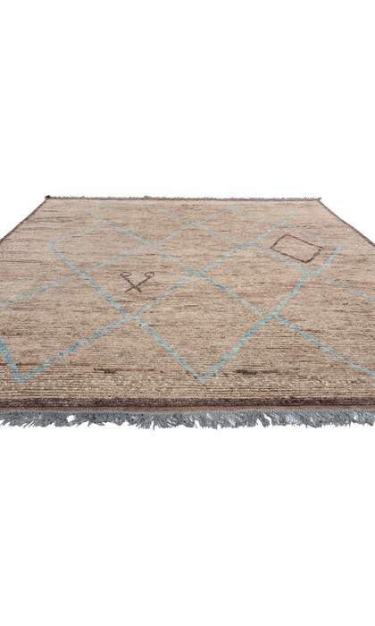 8 x 11 Modern Earth-Tone Moroccan Trellis Rug 31201