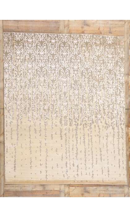 8 x 10 Modern Erased Damask Rug 31135