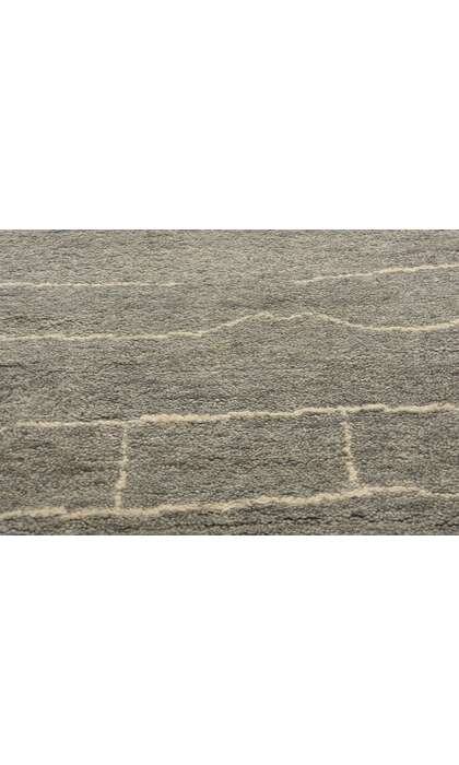 10 x 14 Modern Gray Bauhaus Moroccan Rug 31303