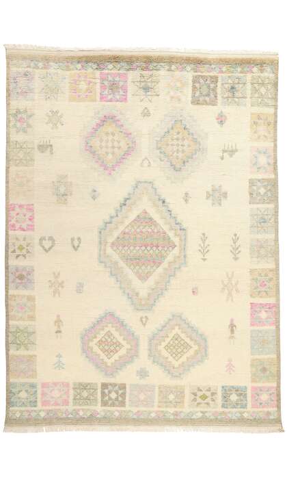 9 x 12 Modern Tribal Boho Moroccan Rug 31277