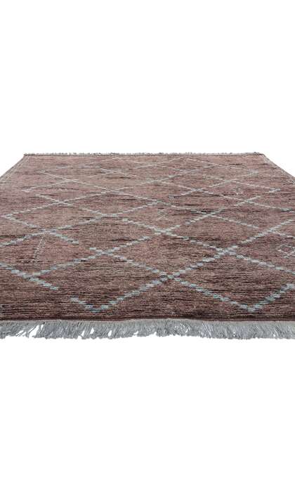 8 x 10 Modern Aubergine Moroccan Trellis Rug 31200