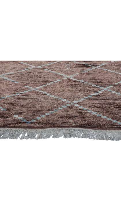 8 x 10 Modern Aubergine Moroccan Trellis Rug 31200