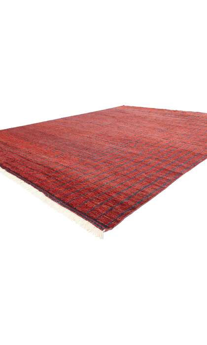 9 x 12 Crimson Enchantment Abstract Moroccan Rug 31295