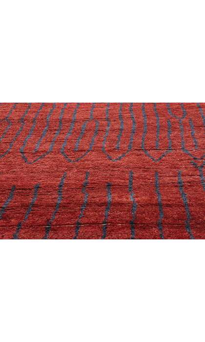 9 x 12 Crimson Enchantment Abstract Moroccan Rug 31295