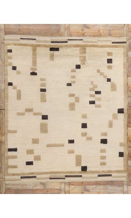8 x 10 Organic Brutalist Moroccan Rug 31312