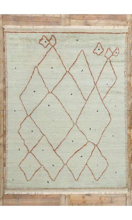 8 x 11 Modern Tribal Moroccan Rug 31212