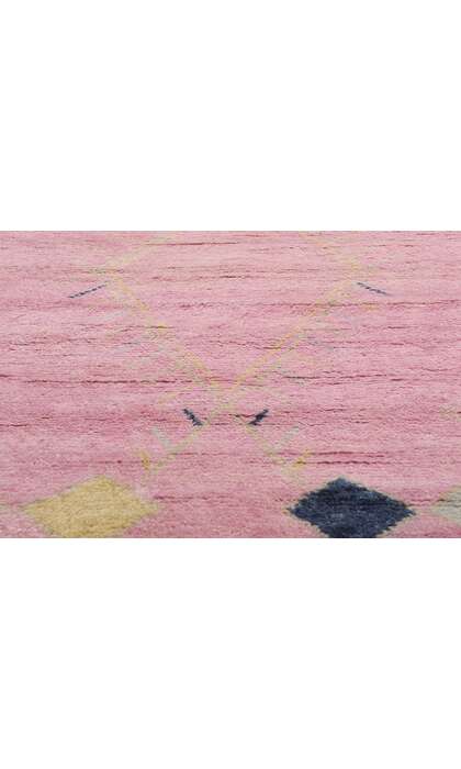 10 x 14 Modern Tribal Boho Pink Moroccan Rug 31306