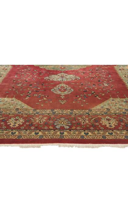 10 x 14 Vintage Indian Agra Rug 78897