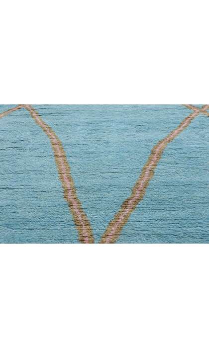 9 x 12 Azure Elegance Abstract Moroccan Rug 31261