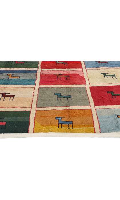 7 x 9 Vintage Persian Gabbeh Rug 78847