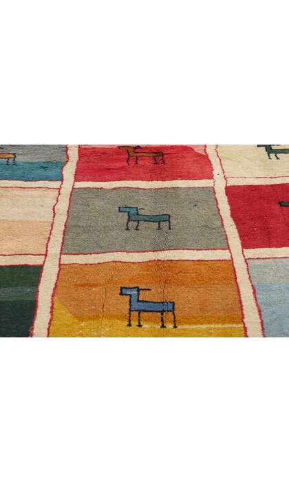 7 x 9 Vintage Persian Gabbeh Rug 78847