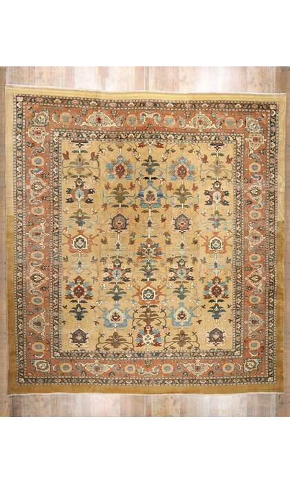 16 x 18 Vintage Persian Sultanabad Rug 73419