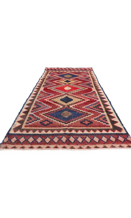 4 x 10 Vintage Persian Lori Rug Runner 78868