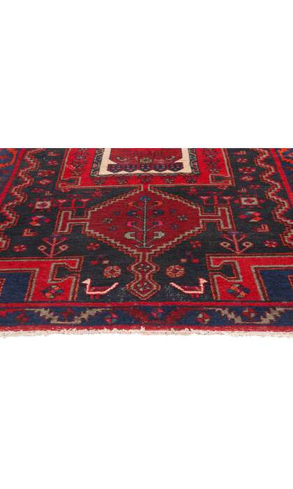 4 x 8 Vintage Persian Nahavand Hamadan Rug 78844