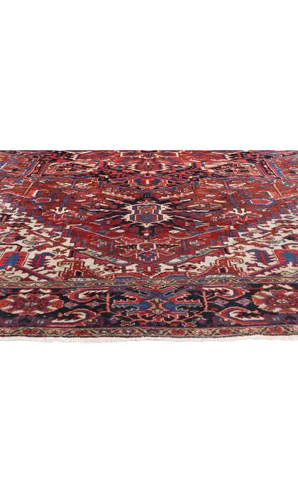11 x 15 Large Vintage Persian Heriz Rug 78842