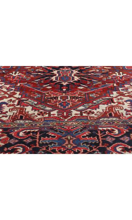 11 x 15 Large Vintage Persian Heriz Rug 78842