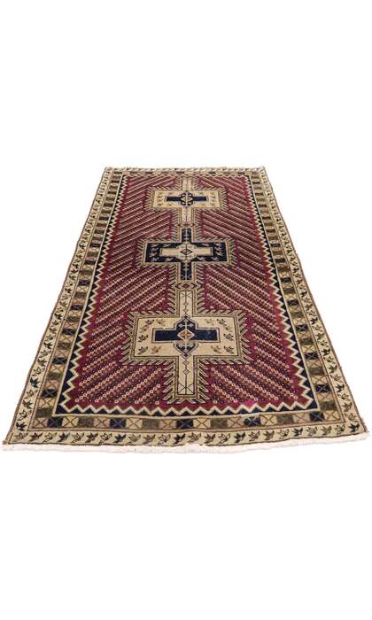 3 x 6 Vintage Persian Bijar Rug 78017