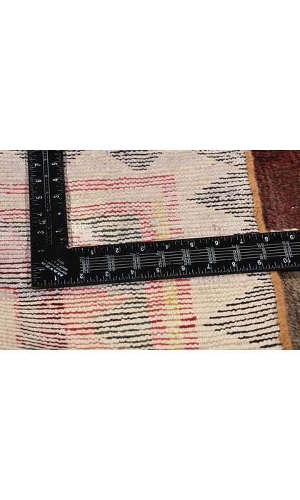 4 x 5 Vintage Persian Lori Checkerboard Rug 78863