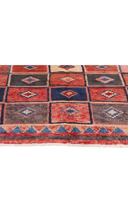 5 x 6 Vintage Persian Lori Checkerboard Rug 78888