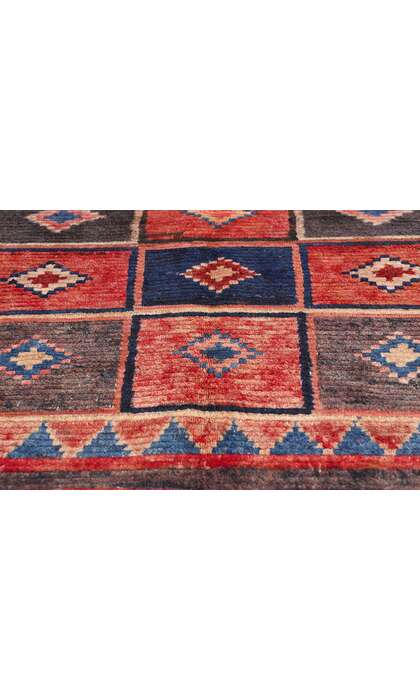 5 x 6 Vintage Persian Lori Checkerboard Rug 78888
