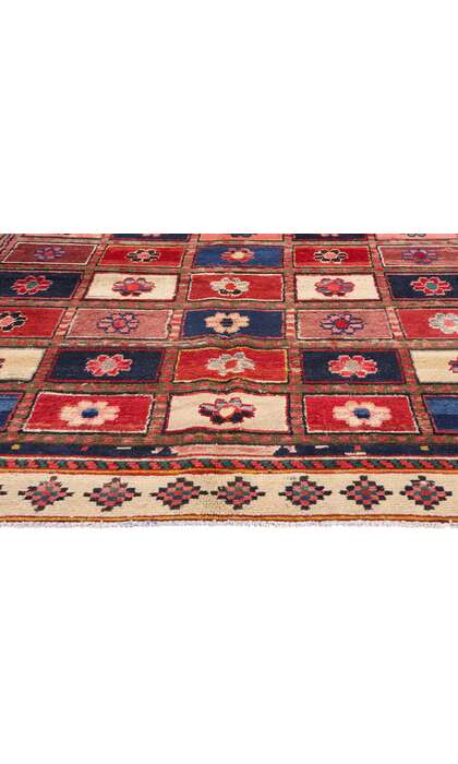 5 x 7 Vintage Persian Lori Checkerboard Rug 78860