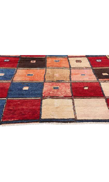 5 x 7 Vintage Persian Lori Checkerboard Rug 78879