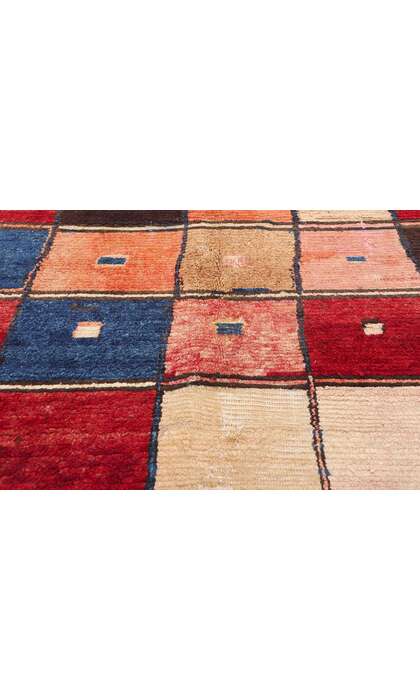 5 x 7 Vintage Persian Lori Checkerboard Rug 78879