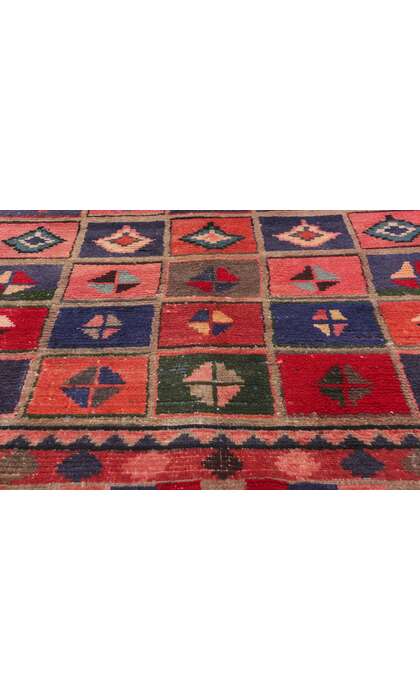 5 x 8 Vintage Persian Lori Checkerboard Rug 78872