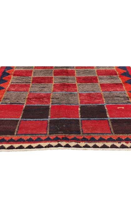 5 x 9 Vintage Persian Lori Checkerboard Rug 78861